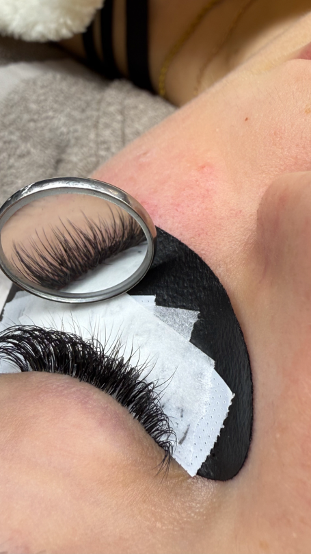 Wimpern von oben